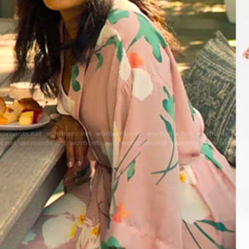 A New Day Pink Floral Robe